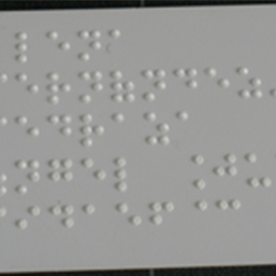 Adhesivo braille en PVC